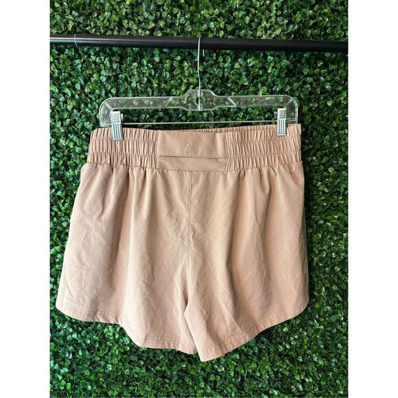 Varley Kallin Running Shorts Medium Lined Tan - Picture 2 of 5